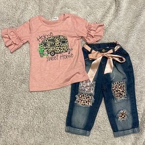 Leopard print Boutique set